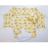 Bettwäscheset 6tlg für Beistellbett FABIO - Basic creme Eulen