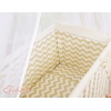 Bettwäscheset 6tlg für Beistellbett FABIO - Basic Zick-Zack - beige