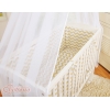 Bettwäscheset 6tlg für Beistellbett FABIO - Basic Zick-Zack - beige