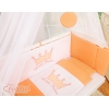 Bettwäscheset 6tlg für Beistellbett FABIO - Little Prince/Princess pfirsich