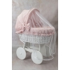 Bezug-Set Stubenwagen Rosa mit große Liegefläche