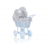 Korb Puppenwagen Blau