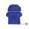 Korb Puppenwagen Blau Weide