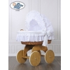 Natur Holz und Weide Stubenwagen für Babys