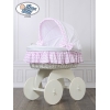 Luxus Bollerwagen für Baby mit Haube XXXL Bettset
