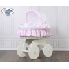 Luxus Bollerwagen für Baby mit Haube XXXL Bettset