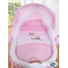Bollerwagen für Babymit Haube - Esel Luca rosa