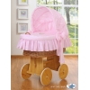 Bollerwagen für Babymit Haube - Gute Nacht rosa