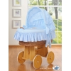 Bollerwagen mit Bettwäsche mit Haube - Gute Nacht blau