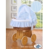 Bollerwagen mit Haube - Esel Luca blau
