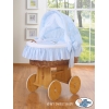 Bollerwagen mit Haube - Esel Luca blau