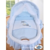 Bollerwagen mit Haube - Esel Luca blau
