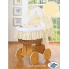 Bollerwagen mit Haube - Esel Luca creme