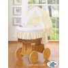 Bollerwagen mit Haube - Esel Luca creme
