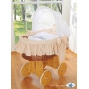 Bollerwagen mit Haube - Eulen Bigi Zibi & Adele beige