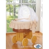 Bollerwagen mit Haube - Eulen Bigi Zibi & Adele beige