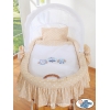 Bollerwagen mit Haube - Eulen Bigi Zibi & Adele beige