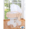 Bollerwagen mit Haube - Eulen Bigi Zibi & Adele beige