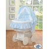 Bollerwagen mit Haube für Baby- Esel Luca blau