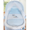 Bollerwagen mit Haube für Baby- Esel Luca blau