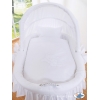 Bollerwagen mit Haube für Baby - Gute Nacht weiß