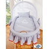 Bollerwagen mit Haube - Glamour grau-rot