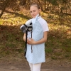 Cape für Hobby Horse Steckenpferd Hellblau