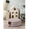 Kleiner Pouf für Babyzimmer Beige