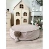 Kleiner Pouf für Babyzimmer Beige