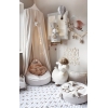 Kleiner Pouf für Babyzimmer Creme