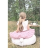 Kleiner Pouf für Babyzimmer Creme