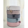 Kleiner Pouf für Babyzimmer Creme