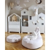 Sitzsack Pouf Creme für Kinderzimmer