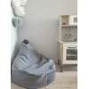 Sitzsack Pouf Grau für Babyzimmer