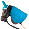 Decke gesteppt für Hobby Horse blau