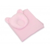 Bettwäsche für Moseskorb Decke mit Kissen Bär 2tlg  - rosa
