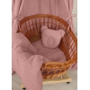 Decke mit Kissen Teddybär MUSSELIN- set 2tlg - pastellviolett