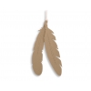 Dekorative Filz Federn 2tlg - beige