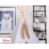 Dekorative Filz Federn 2tlg - beige