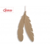 Dekorative Filz Federn 2tlg - beige