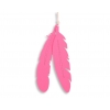 Dekorative Filz Federn 2tlg - rosa