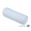 Dekoratives Baby Rollkissen gesteppt - blau