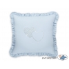Dekoratives Kissen mit Applikation - blau