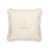 Dekoratives Kissen mit Applikation - creme