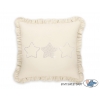 Dekoratives Kissen mit Applikation - creme
