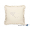 Dekoratives Kissen mit Applikation - creme