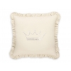 Dekoratives Kissen mit Applikation - creme