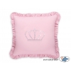 Dekoratives Kissen mit Applikation - rosa