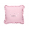 Dekoratives Kissen mit Applikation - rosa