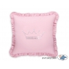 Dekoratives Kissen mit Applikation - rosa